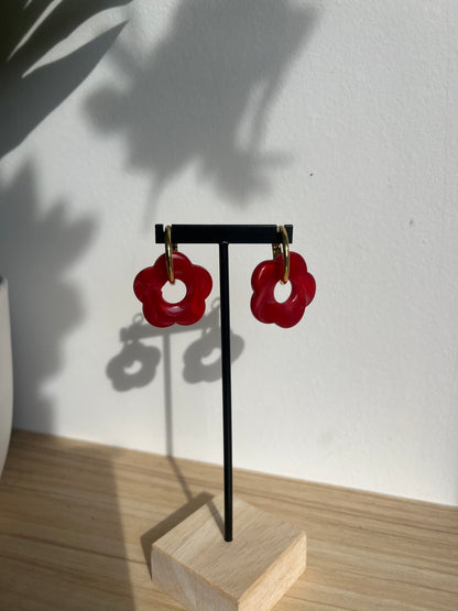 Boucles d’oreille fleurs