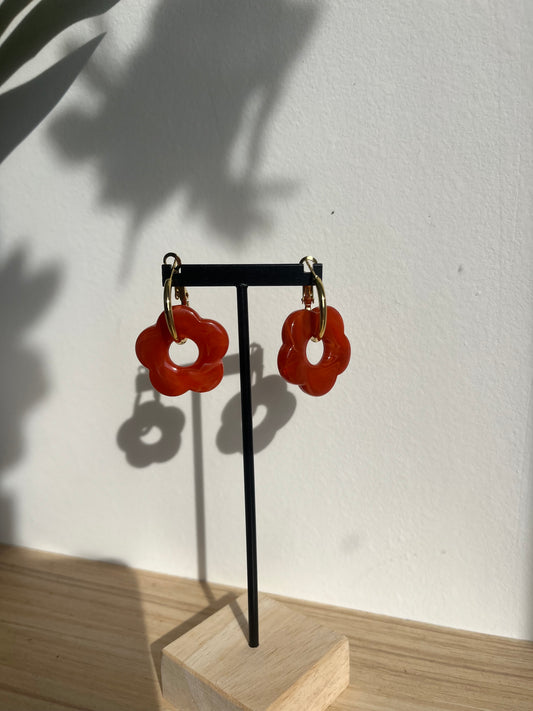 Boucles d’oreille fleurs