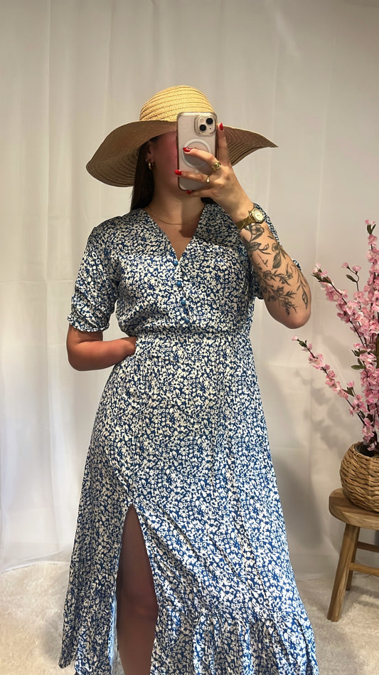 F’émïna - Line robe bleu